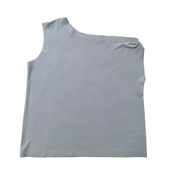 Norma Kamali light blue drop shoulder top size L - Picture 12 of 12